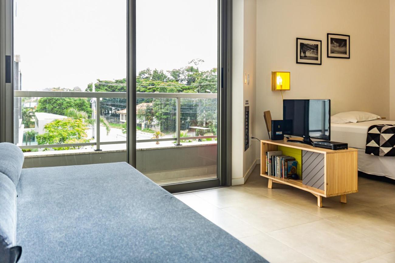 Estudio moderno no Campeche com piscina, perto da praia Florianópolis Esterno foto